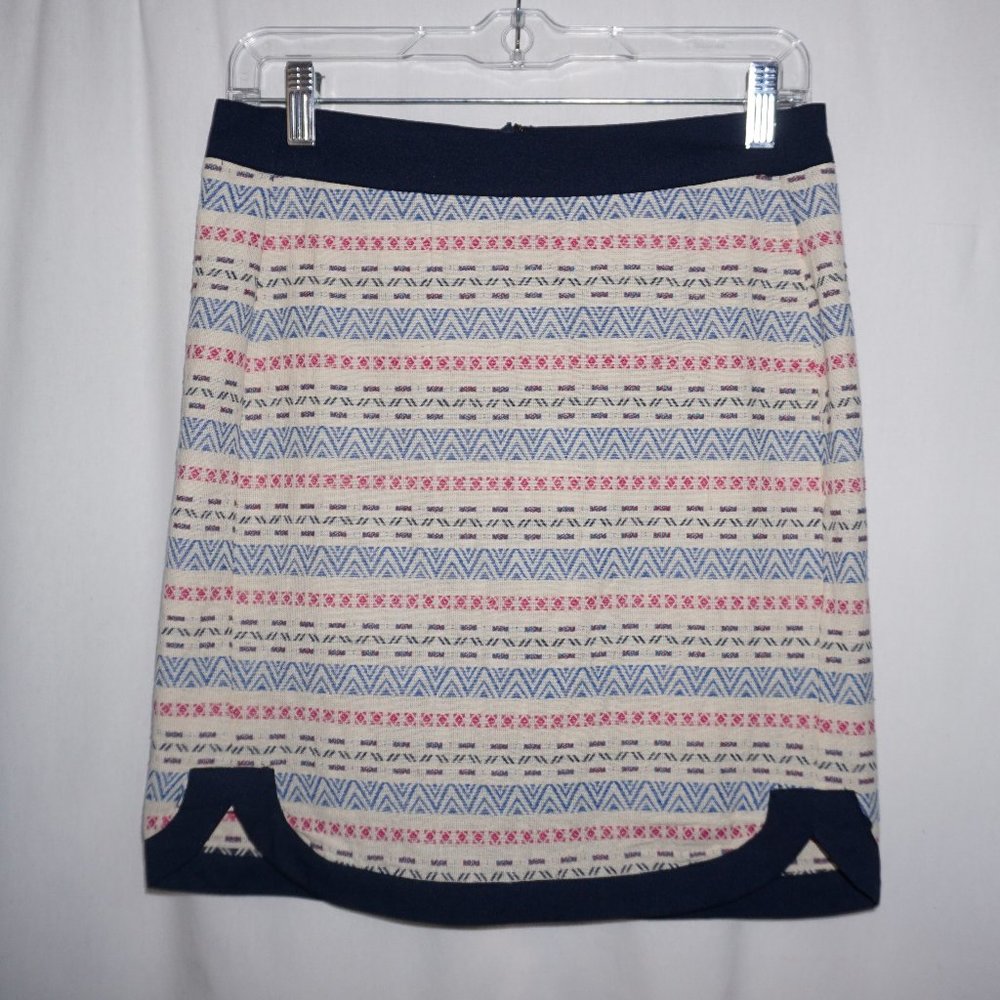 SKIES ARE BLUE tribal cotton mini skirt  S